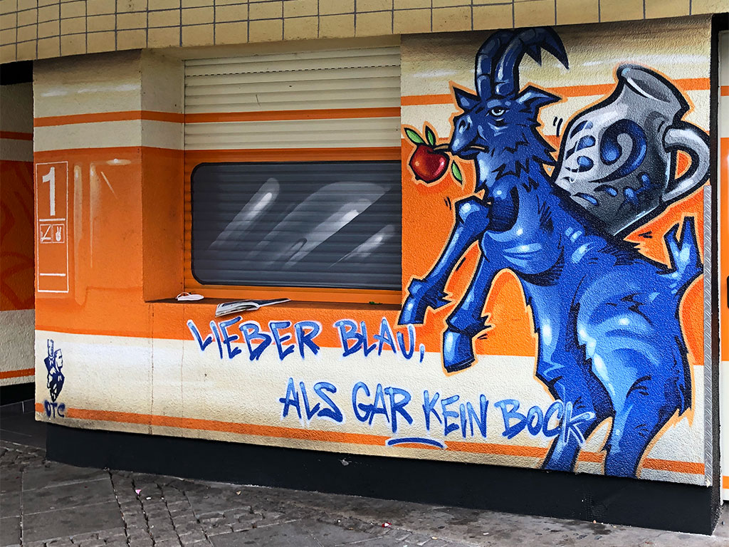 Lieber blau als gar kein Bock