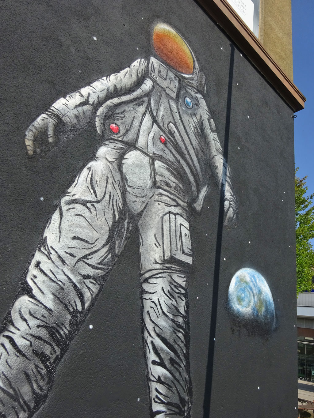 Wandbild zeigt Mondlandung